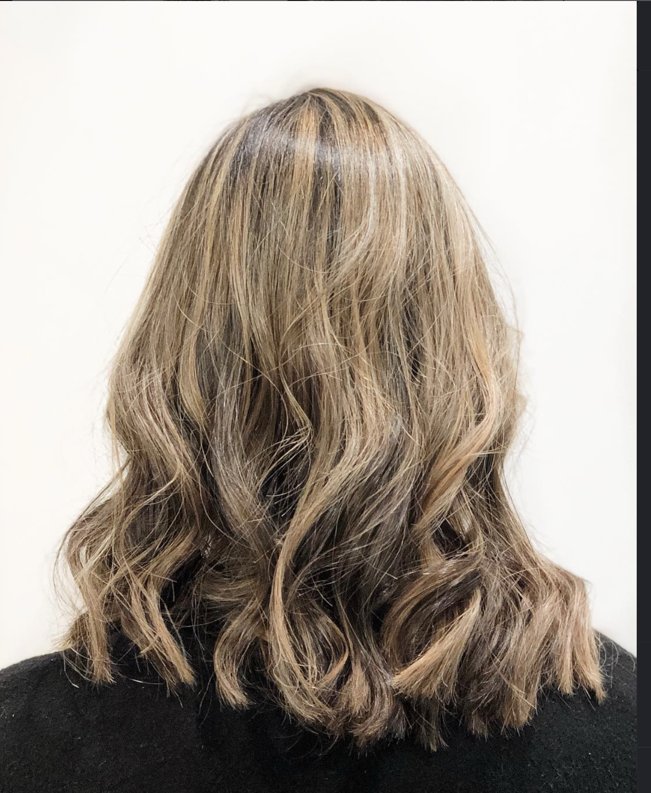 Sandy blonde highlights hair result